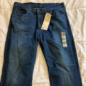 NEW Levis Mens 514 Straight Flex Stretch Denim Jeans Size 34x32
